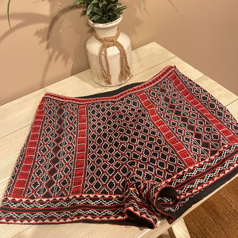 Forever 21 Tribal Beaded Patterned Shorts